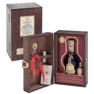 Vinagre Balsâmico Affinato DOP em Caixa de Madeira Casanova 100ml