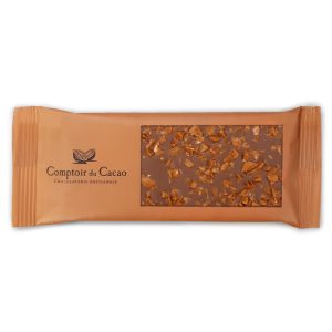 Mini Tablete de Chocolate de Leite com Caramelo e Manteiga Salgada Comptoir du Cacao 40g