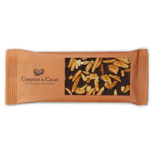 Mini Tablete de Chocolate Preto com Amêndoa Comptoir du Cacao 40g