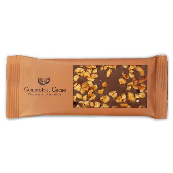 Comptoir du Cacao Milk Chocolate with Caramelised Walnuts Mini Tablet   40g