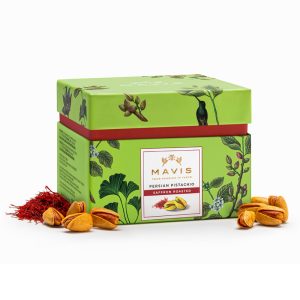 Mavis Roasted Persian Pistachios with Saffron 100g