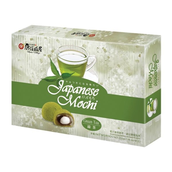 Mochi com Recheio de Chá Verde Taiwan Village 210g