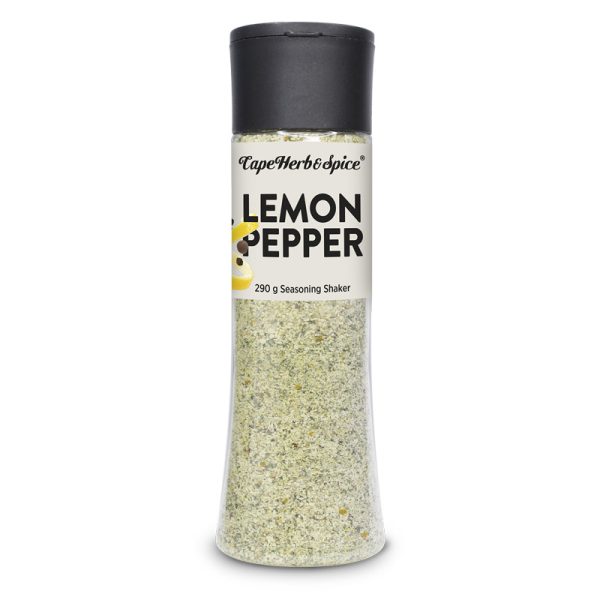 Cape Herb & Spice Tall Lemon and Black Pepper Shaker 290g