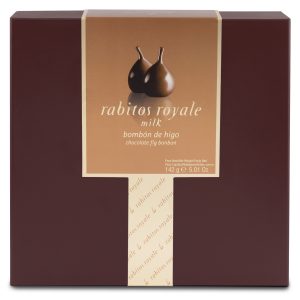 Bombons Figo com Chocolate de Leite (8UN) Rabitos Royale 142g