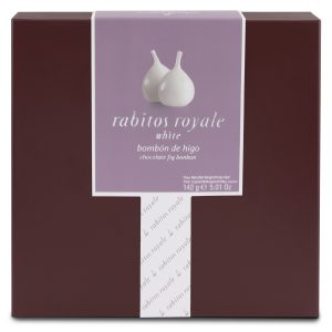 Bombons Figo com Chocolate Branco (8UN) Rabitos Royale 142g