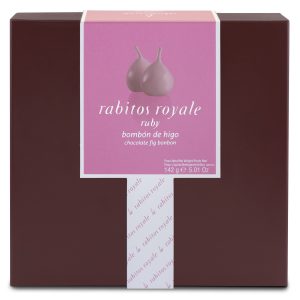 Bombons Figo com Chocolate Ruby (8UN) Rabitos Royale 142g