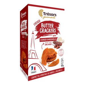 Tresors Gourmands Chorizo & Mozzarella Crackers 60g