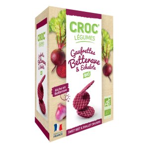 Crackers Biológicas de Beterraba e Chalota Croc Legumes 40g