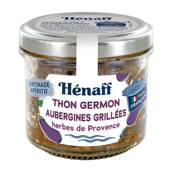 Spread de Atum Beringela e Ervas de Provença Hénaff 90g