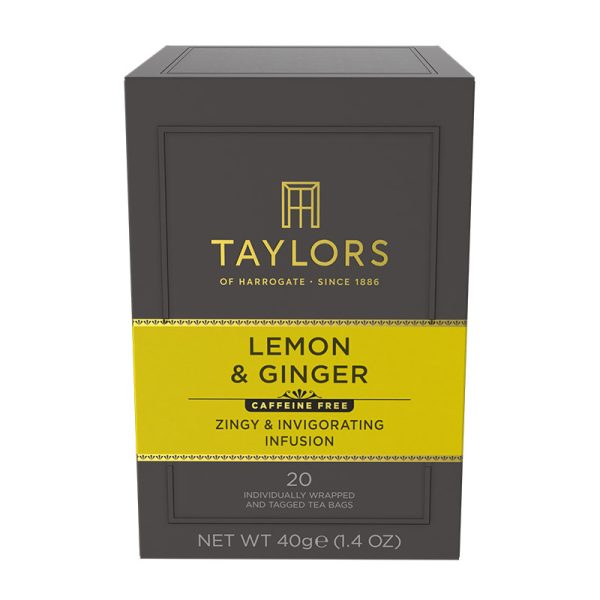 Taylors of Harrogate Lemon & Ginger Infusion 20 Tea Bags 50g