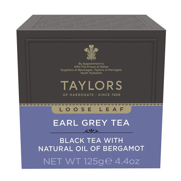 Taylors of Harrogate Earl Grey Leaf Tea Carton 125g