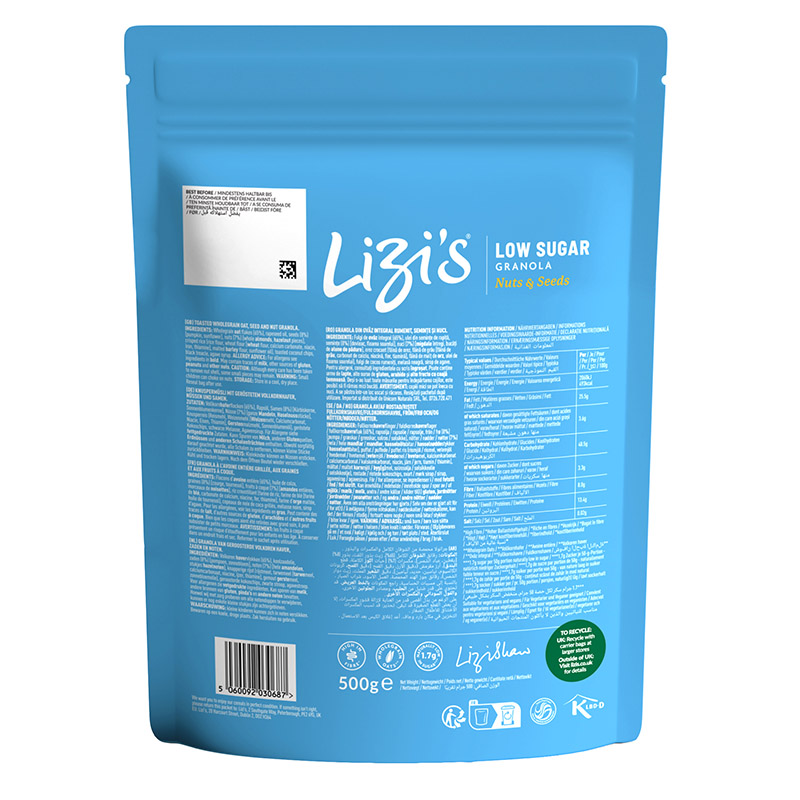 Lizis Low Sugar Granola 500g - Image 2