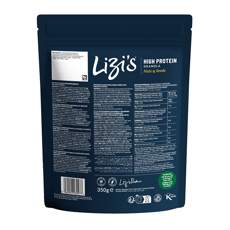 Granola High Protein Nozes e Sementes Lizis 350g - Image 2