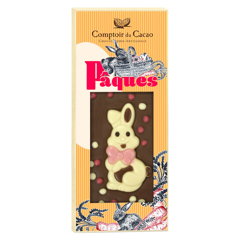 Comptoir du Cacao Milk Chocolate Easter bar - Rabbit 90g