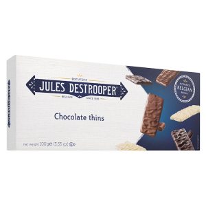 Jules Destrooper Belgian Chocolate Thins 100g