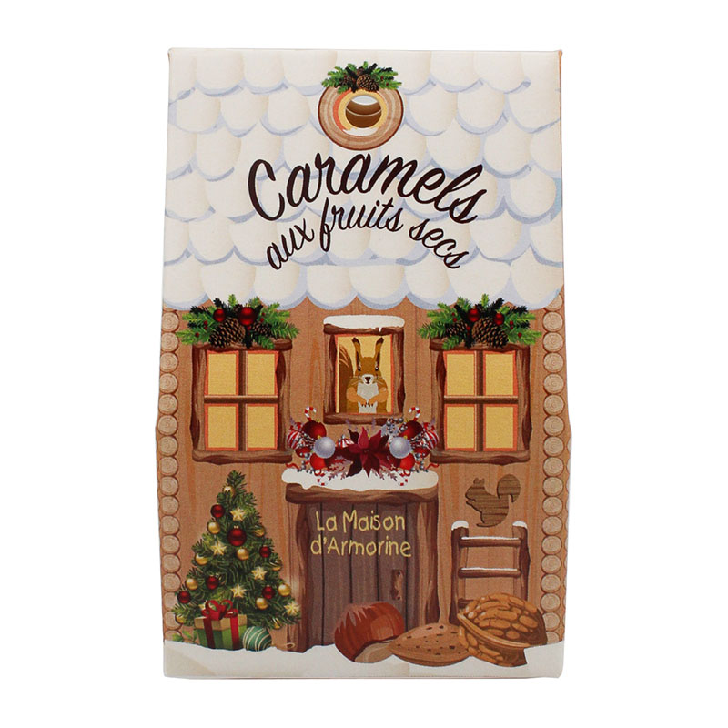 Rebuçados de Caramelo com Manteiga Salgada e Frutos Secos em Caixa Chalet La Maison Armorine 40g - Image 2
