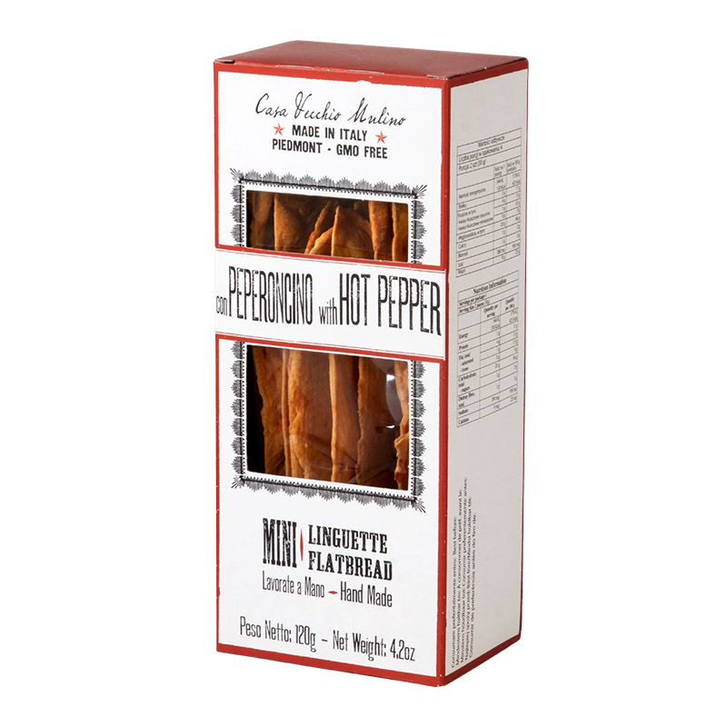 Casa Vecchio Mulino Mini Flatbread Box with Hot Pepper 120g