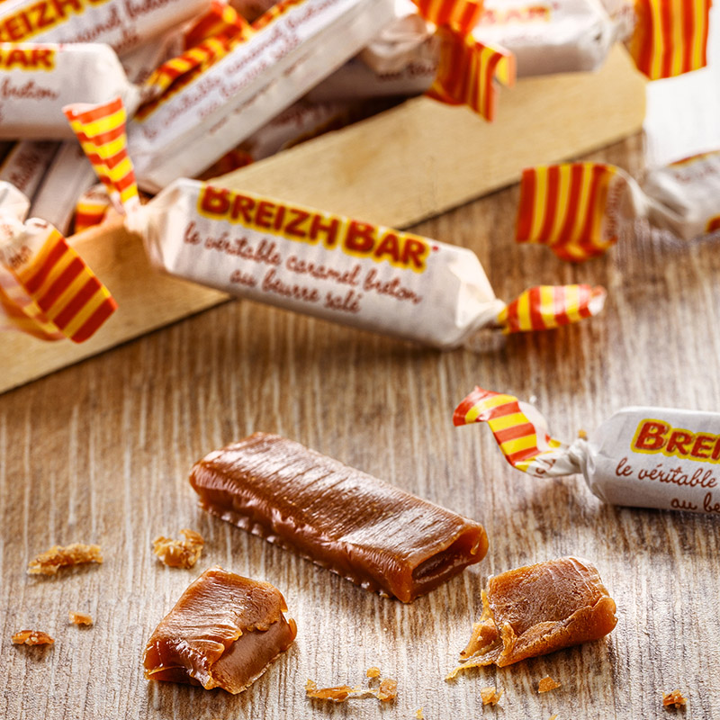 Caramelos Salgados em Barra em Caixa Pequena Breizh Bar 80g - Image 2